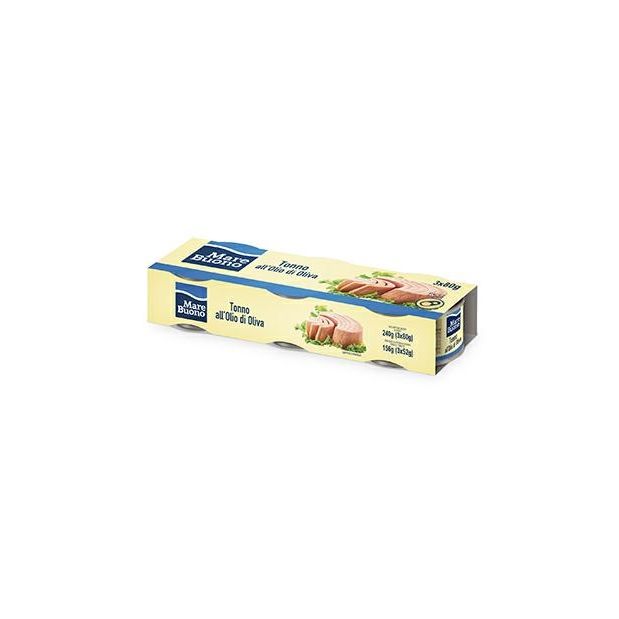 TONNO OLIO OLIVA GR.80X3 MARE BUONO - Tuna in Olive oil