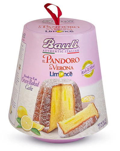 Bauli Pandoro Limonce, Pandoro with Lemon Cream Filling, 26.4 oz | 750g