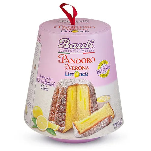 Bauli Pandoro Limonce, Pandoro with Lemon Cream Filling, 26.4 oz | 750g