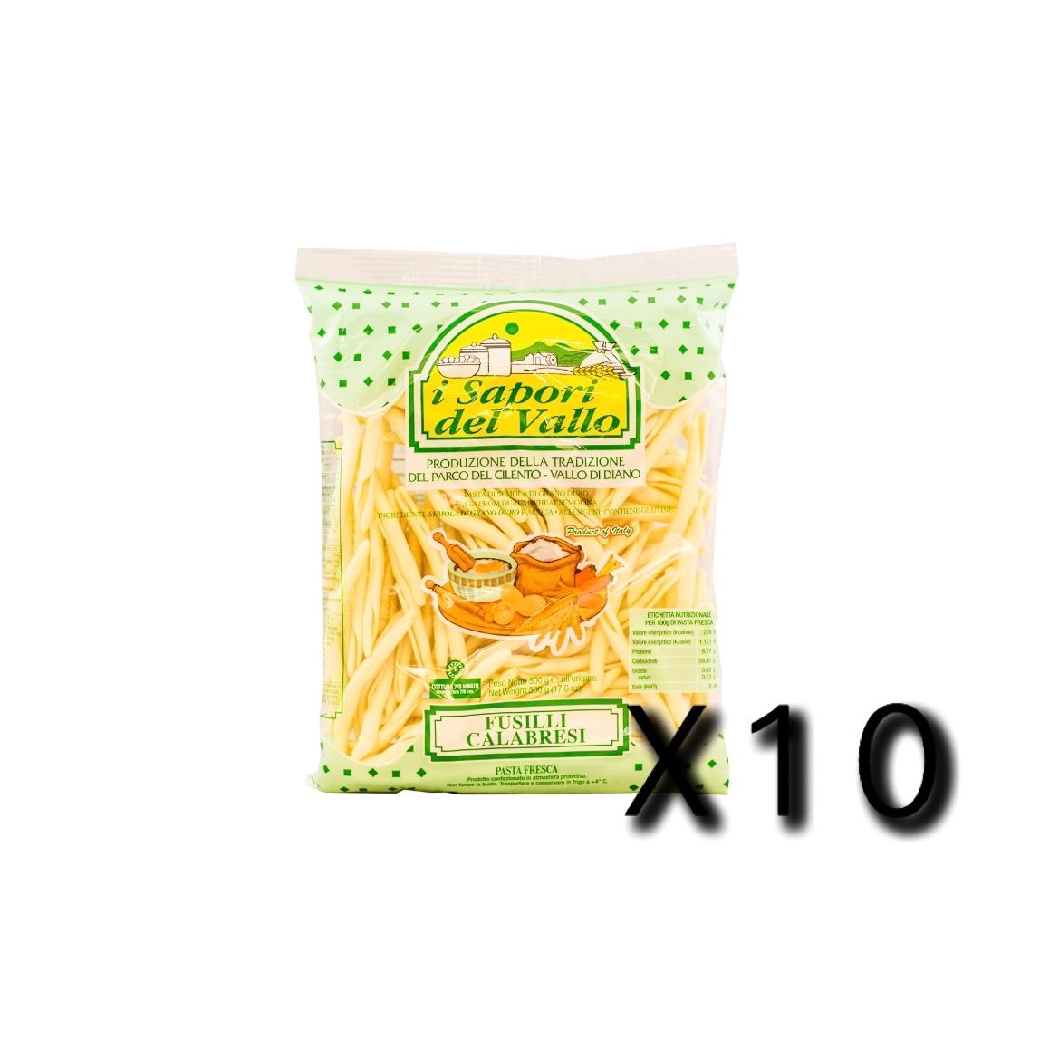 SAPORI DEL VALLO - FUSILI CALABRESI - CASE OF 10