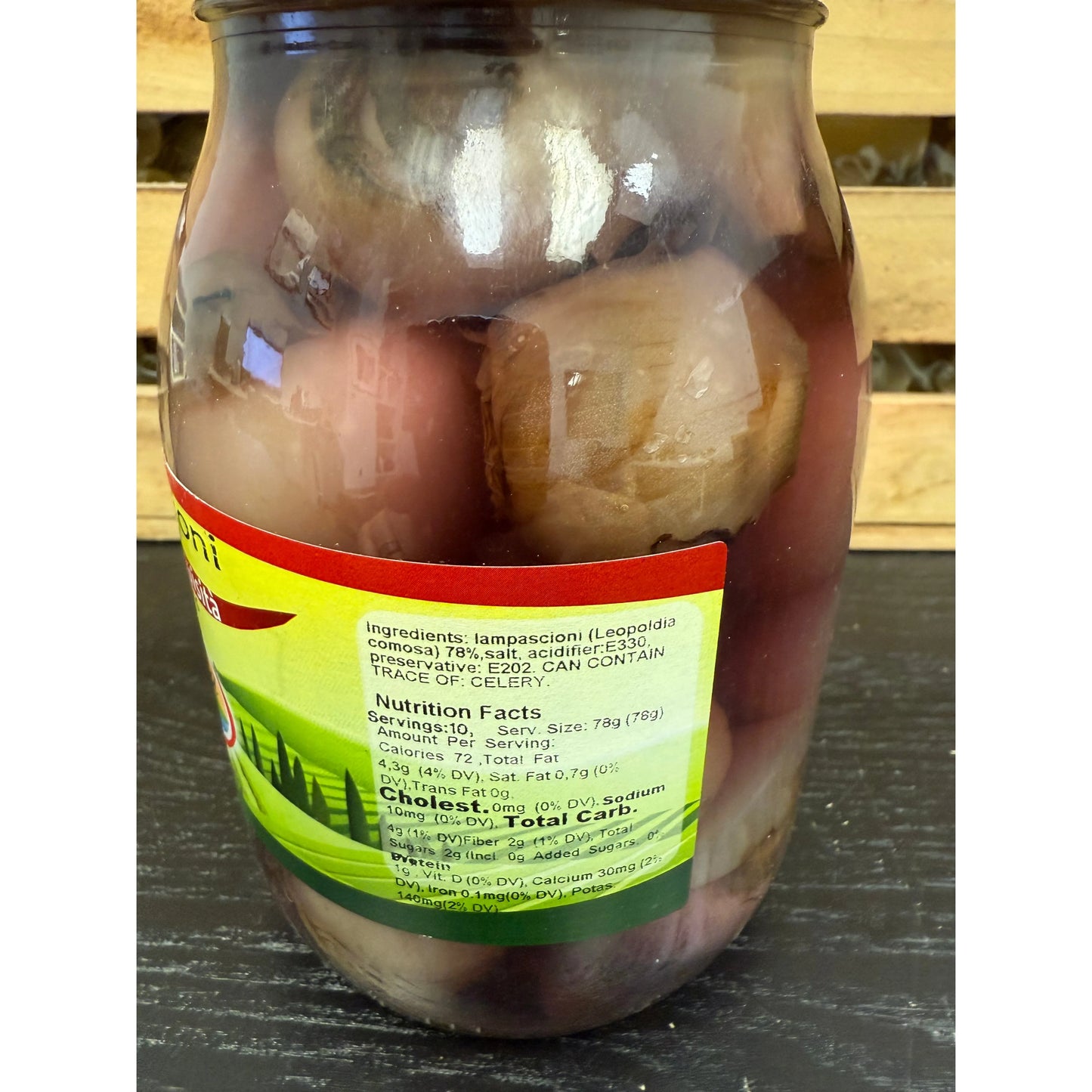 Lampascioni - Wild Onions Made in Italy - 900g Glass Jar Vama Brand