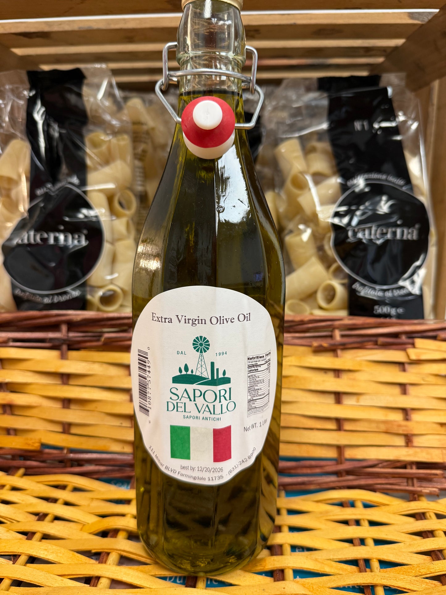 Sapori Del Vallo Extra Virgin Olive Oil - 1 Liter - Cold Pressed, Top Quality, 100% Sicilian Olives, Lowest Price