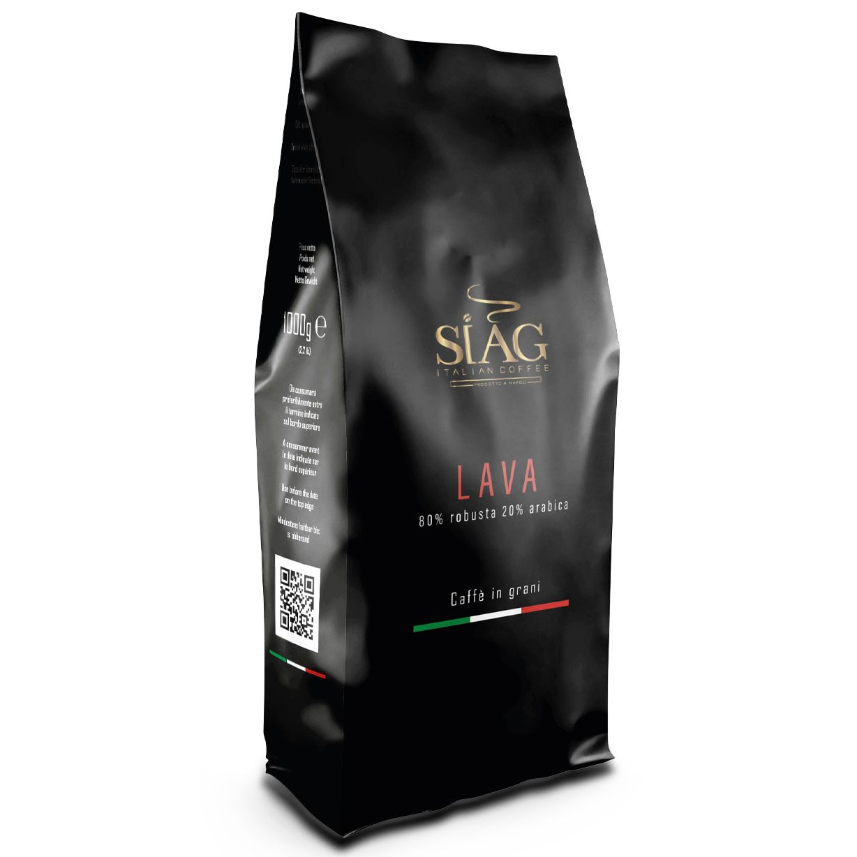 Siga Lava Deca - Decaf Whole Bean Coffee 2.2lb(1kg)