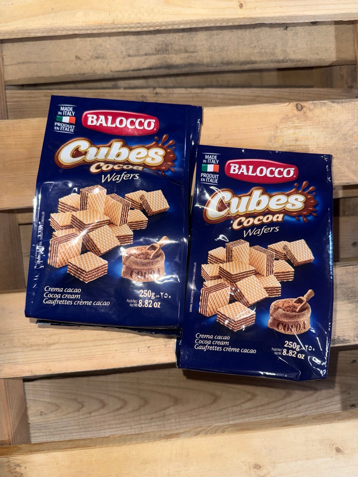 Balocco Cubes Cocoa Wafers – 250 g