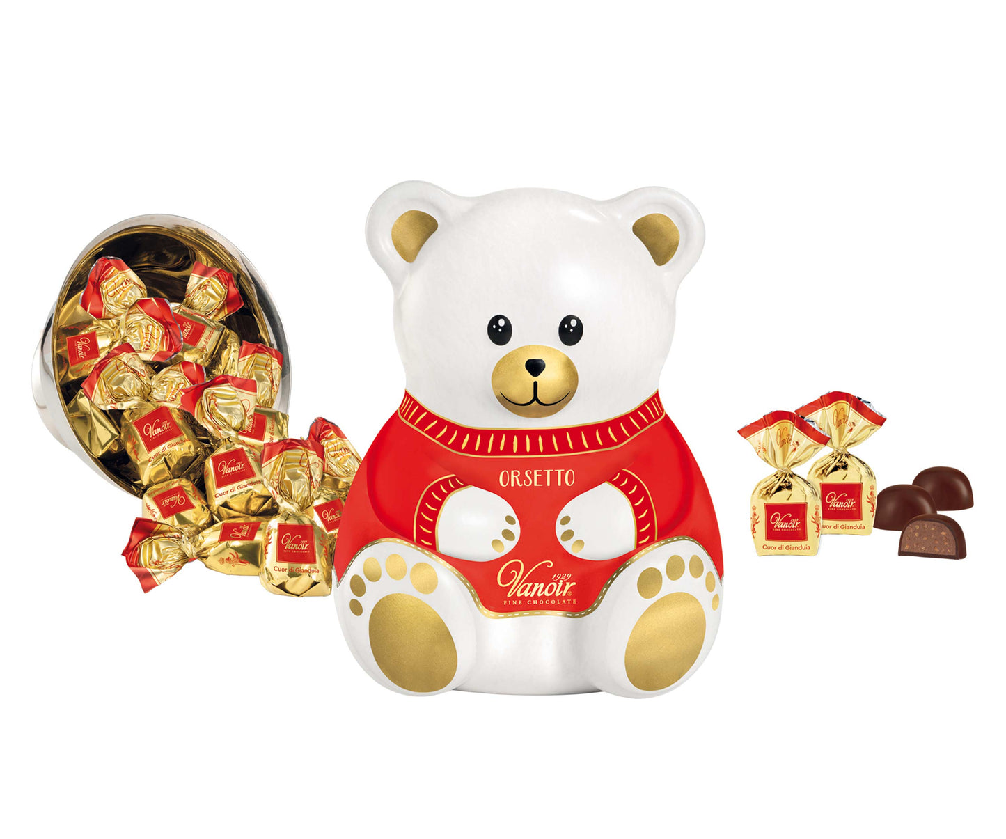 Chocolate filled Vanoir Bear shaped Tin - 160g