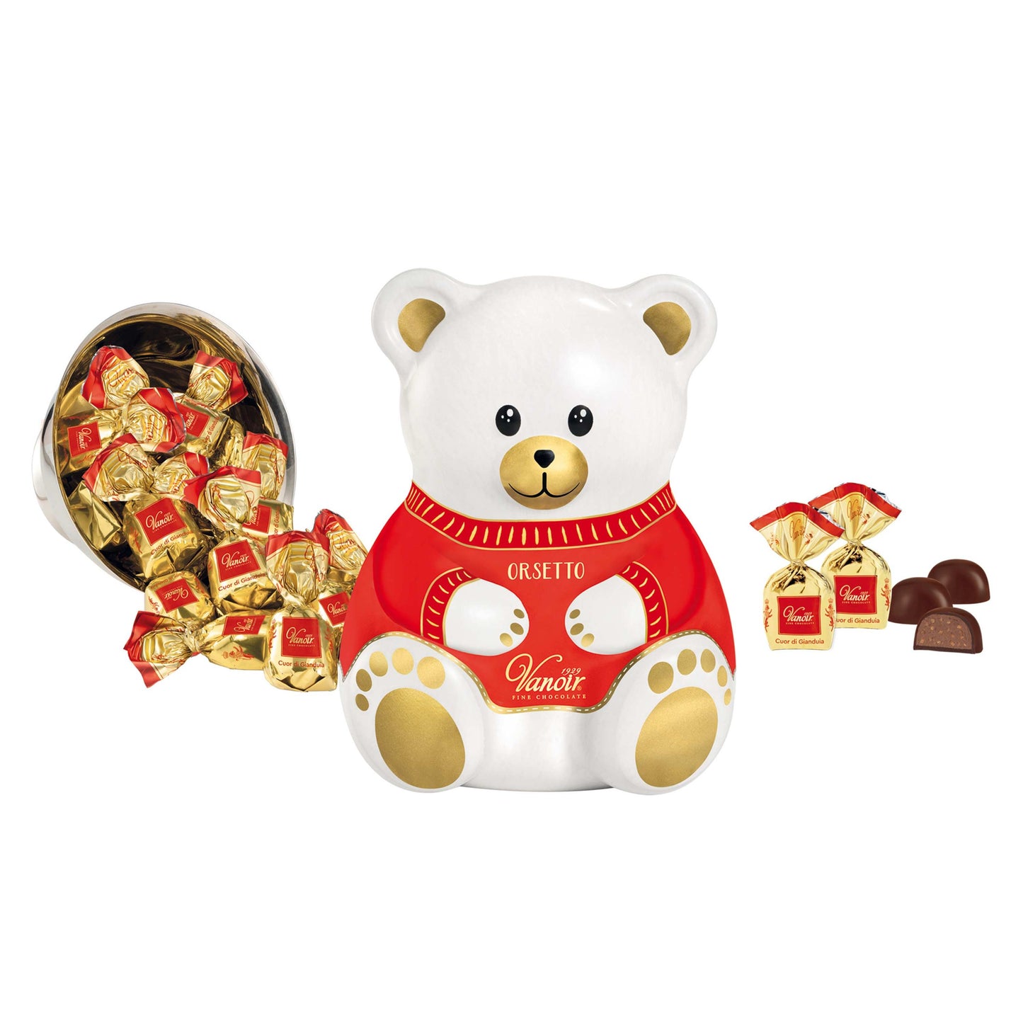 Chocolate filled Vanoir Bear shaped Tin - 160g