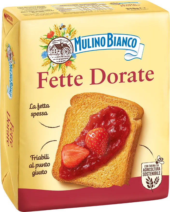 Golden Rusks Fette Biscottate Italian Toast by Mulino Bianco - 11 oz.
