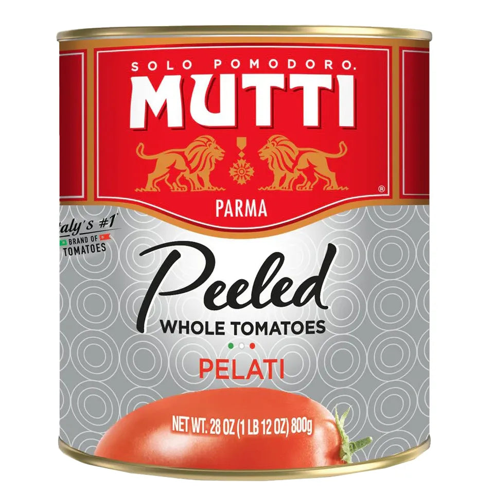 Mutti® Whole Peeled Tomatoes - 28 oz Can - 100% Italian, Sun-Ripened Pelati
