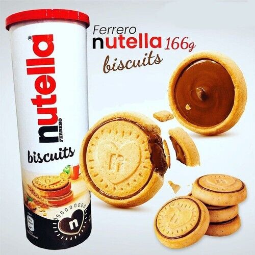 Ferrero Nutella Biscuits Tube, 12 Biscuits, 166g – Sapori Del Vallo Fresh  Pasta USA