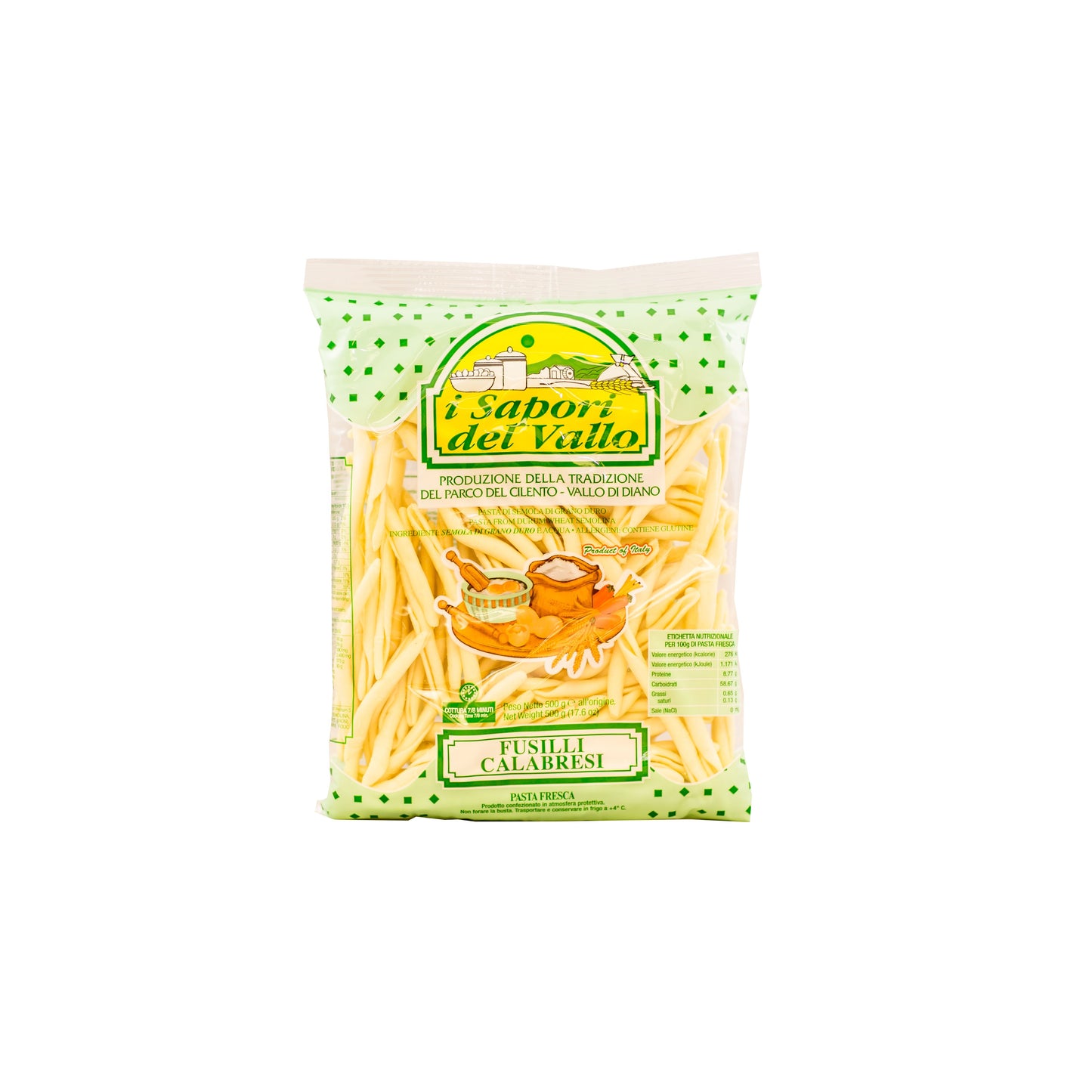FUSILLI CALABRESI - SAPORI DEL VALLO FRESH PASTA