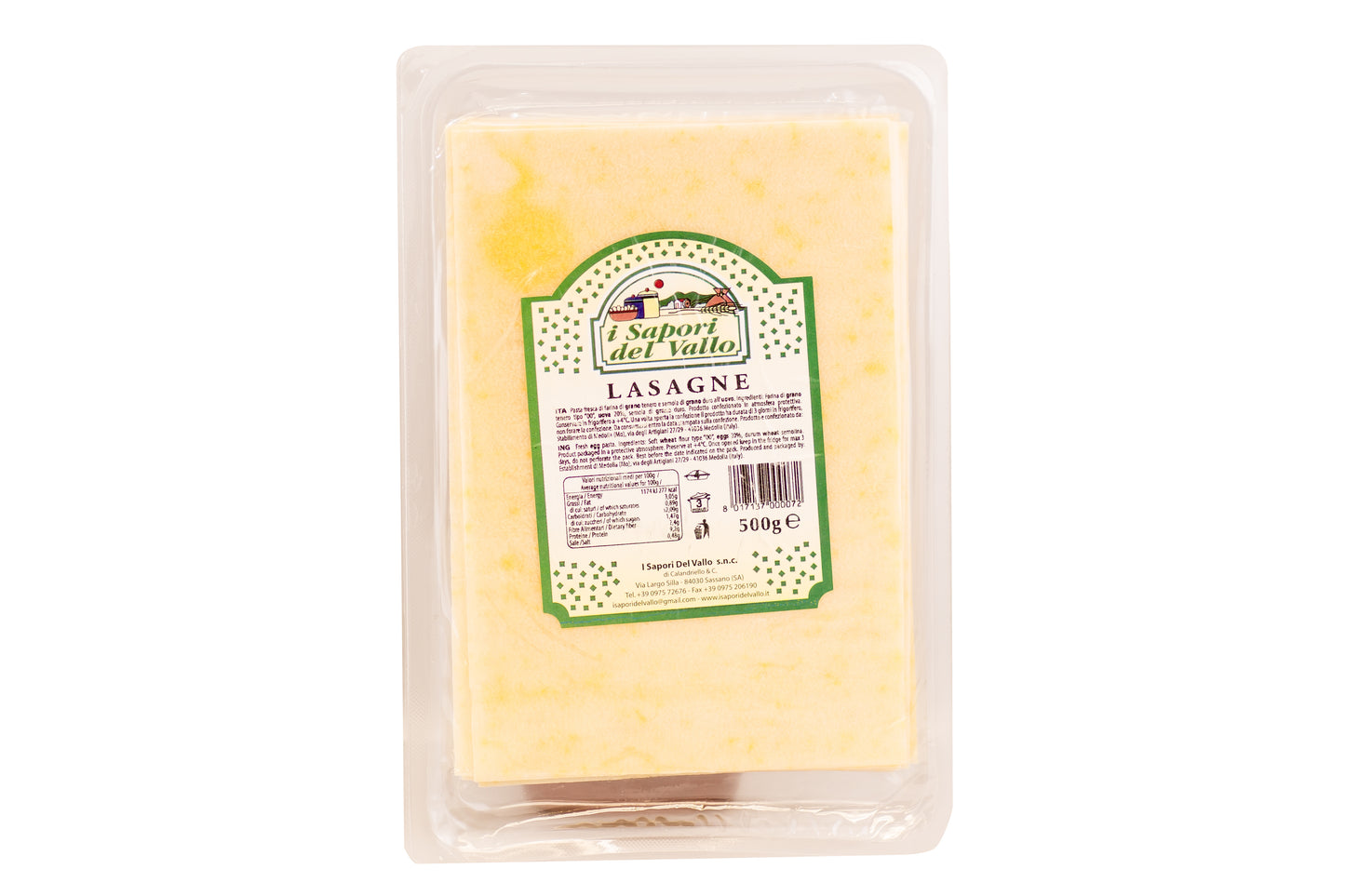 LASAGNE - SAPORI DEL VALLO FRESH PASTA