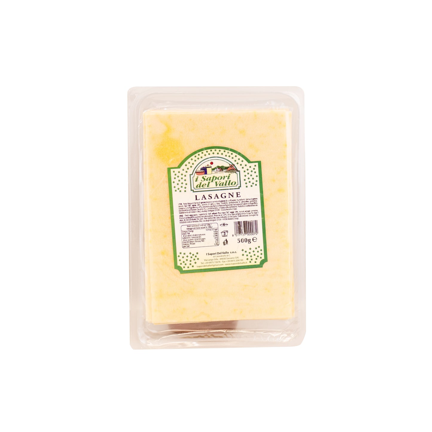 LASAGNE - SAPORI DEL VALLO FRESH PASTA