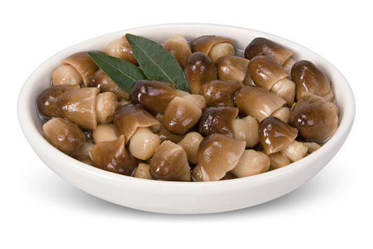 Straw Mushrooms in Sunflower Oil Small Glass Jar - 510g - Vama Brand Made in Italy