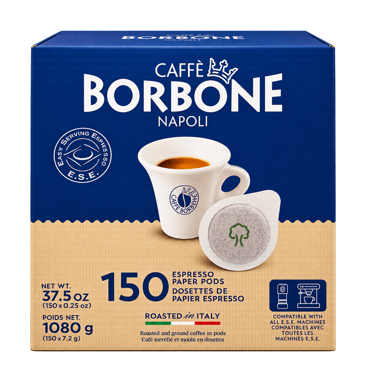 Caffè Borbone Espresso Paper Pods – 150 Count
