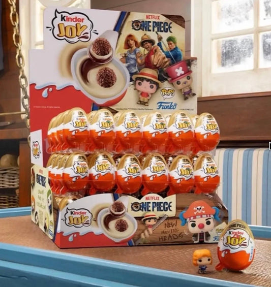 Kinder Joy One Piece Limited Edition Chocolate Eggs Funko Pop - 3pc Mini Eggs