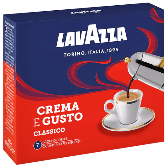 Double pack Lavazza Crema e Gusto Classico 2x250g