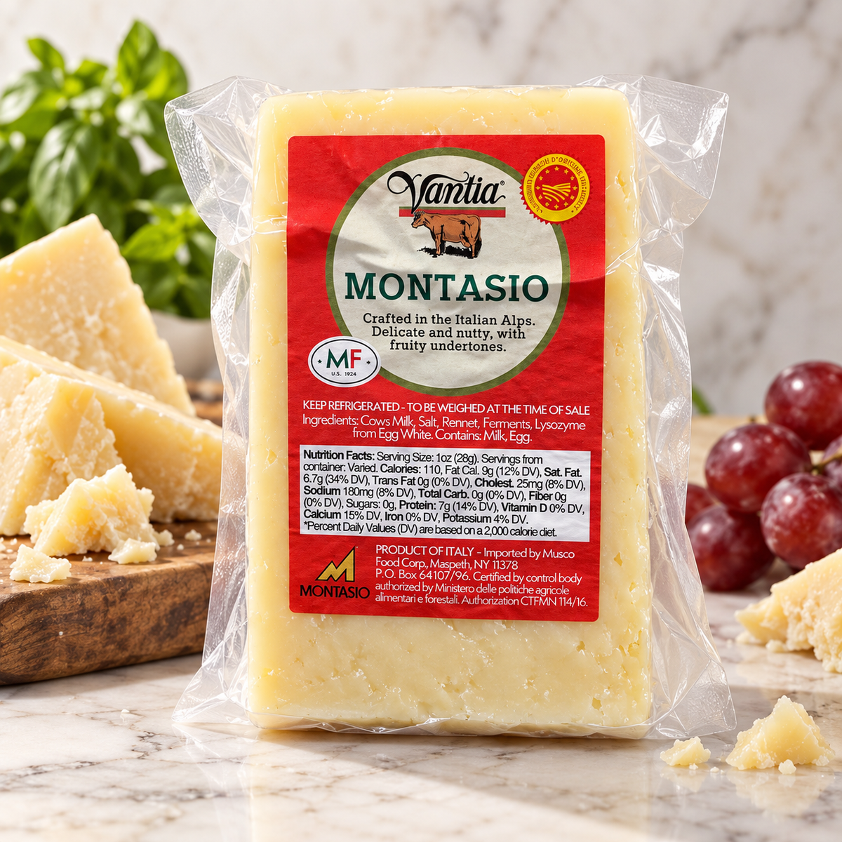 Vantia Montasio Cheese 1lb