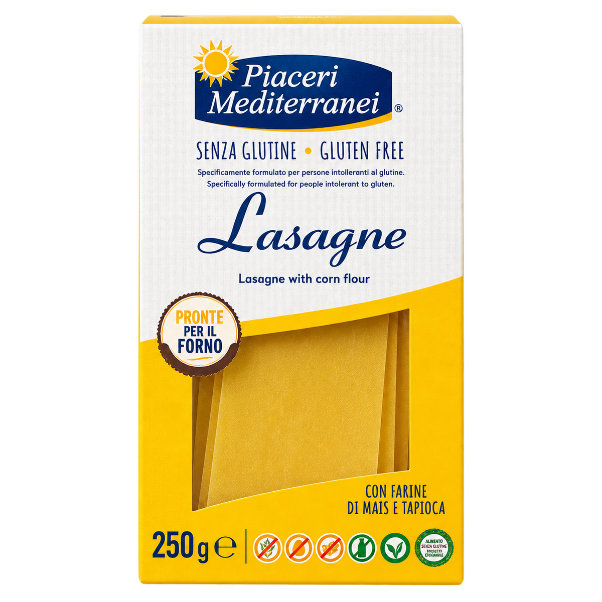 Piaceri Mediterranei Gluten-Free Lasagne – 250 g