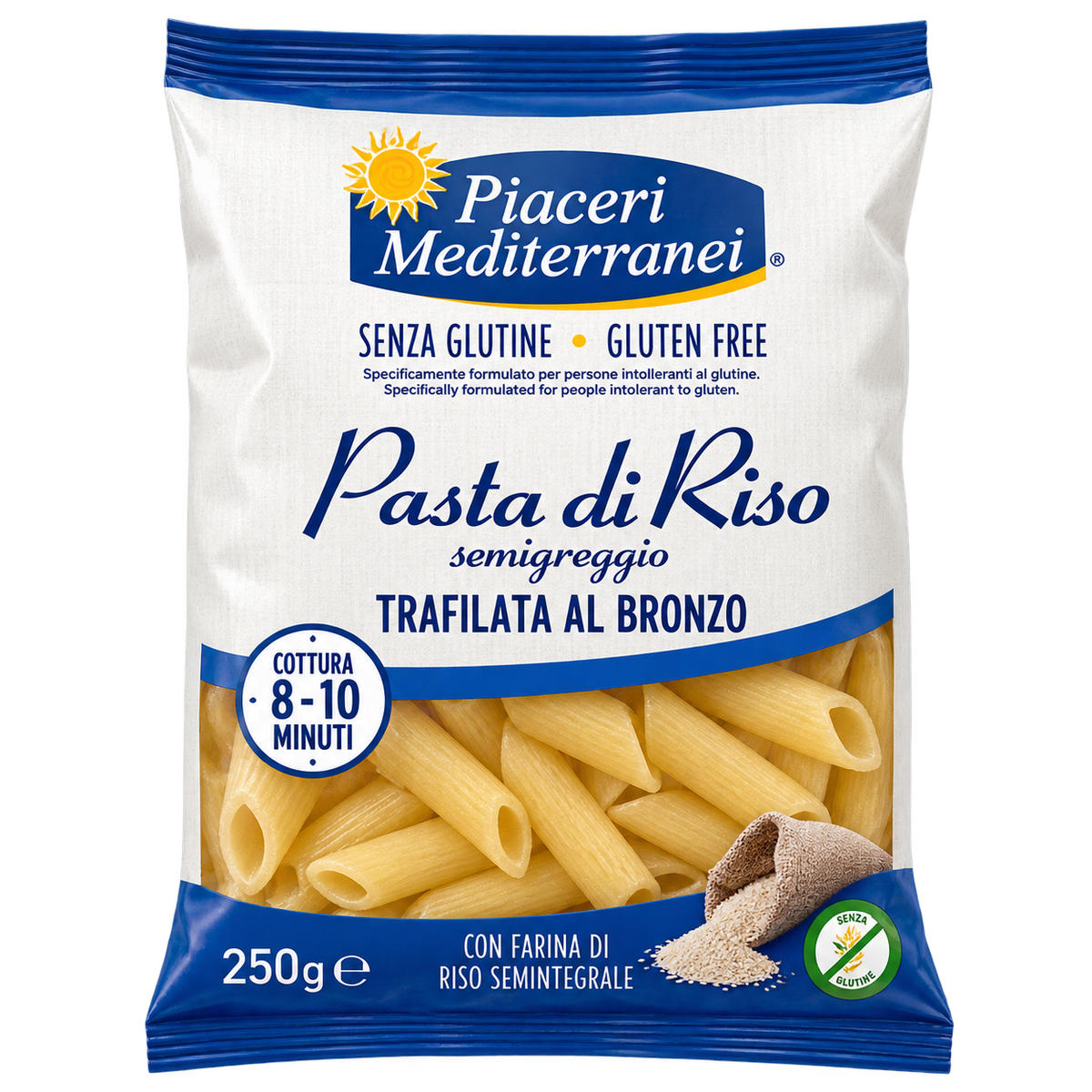 Piaceri Mediterranei Gluten-Free Rice Penne – 250 g