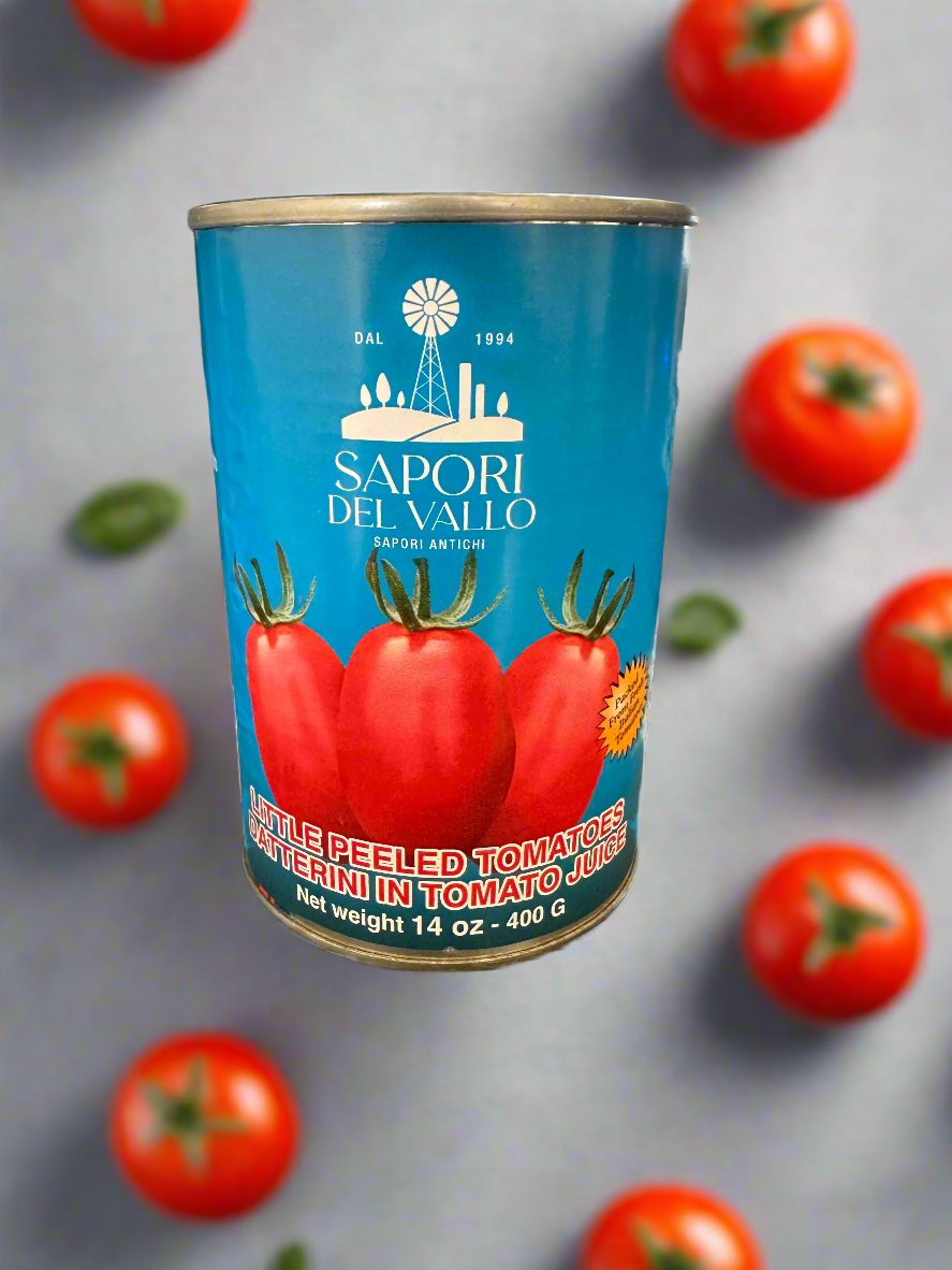 Sapori del Vallo Brand Little Peeled Tomatoes Datterini 14oz(400g)