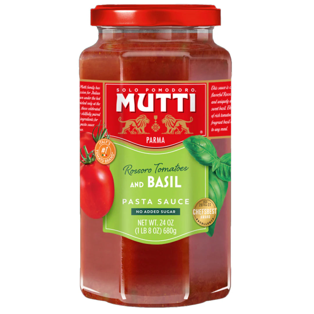 Mutti Tomato & Basil Pasta Sauce 24oz 680g
