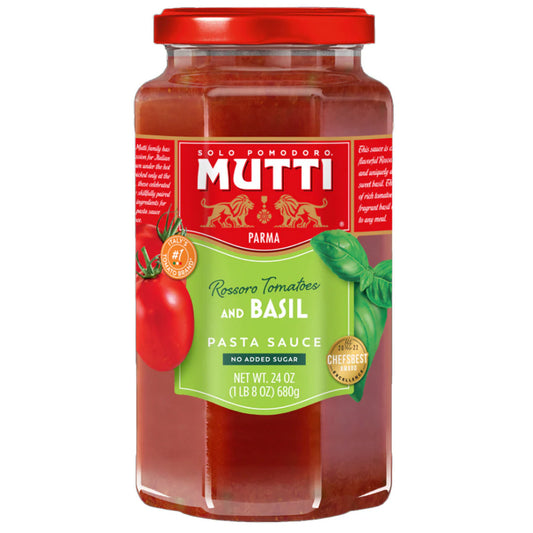 Mutti Tomato & Basil Pasta Sauce 24oz 680g