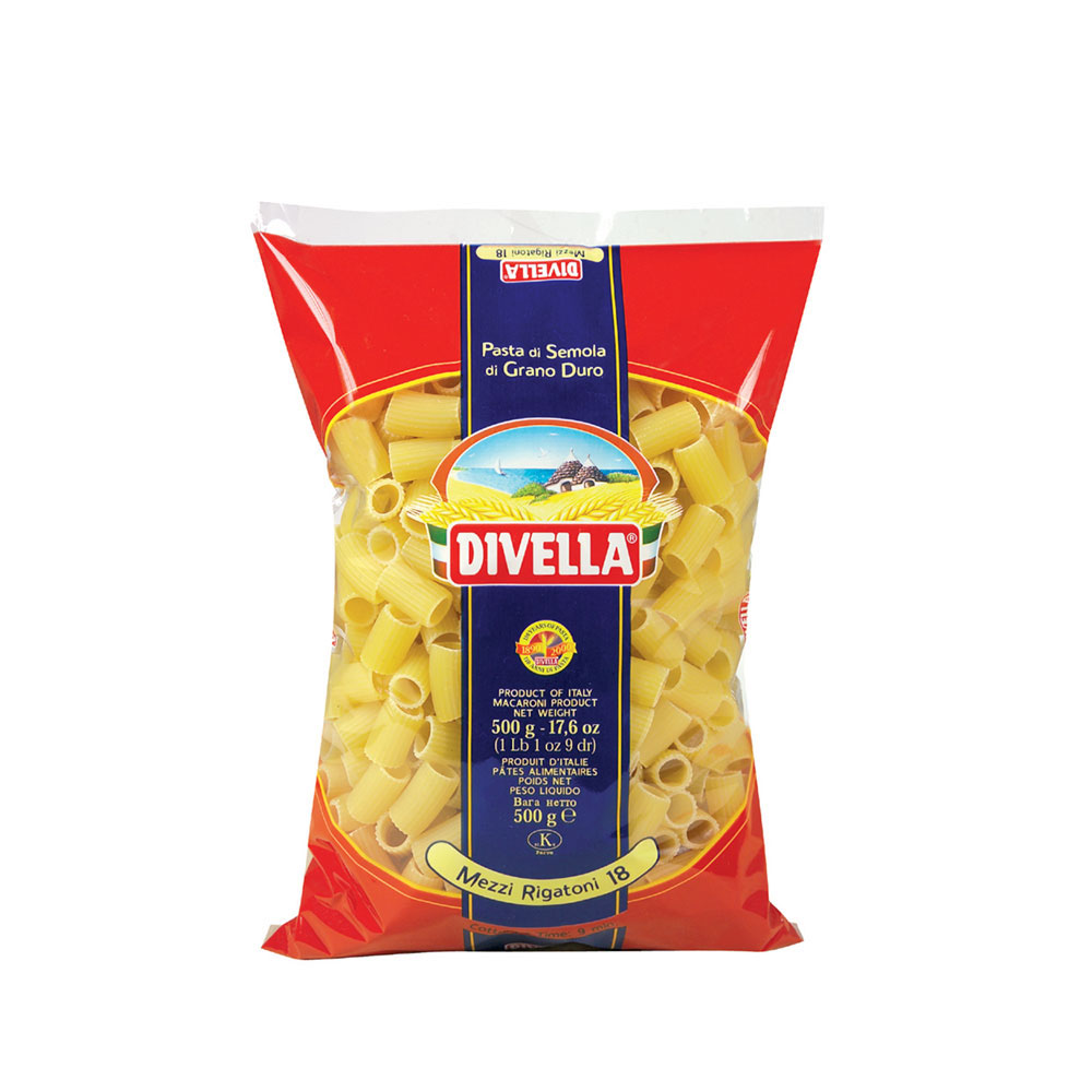 Divella #18 - Mezzi Rigatoni 1 lb